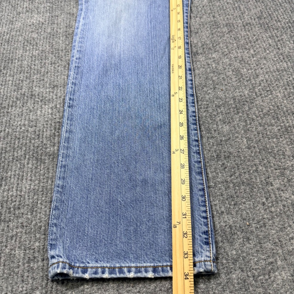 Levis 501 Original Fit Jeans Mens 36x34 Light Wash Blue Denim 00501-2200 - Picture 6 of 12